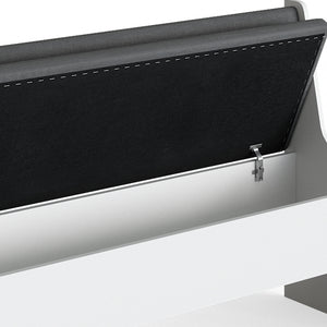 Vicco Panca ad angolo Bianco 41.5 x 136.6 cm