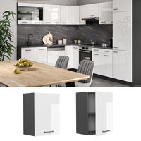 Vicco Pensile da cucina Bianco lucido 45 cm