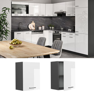 Vicco Pensile da cucina Bianco lucido 45 cm