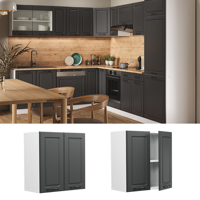 Vicco Pensile da cucina Antracite casa di campagna 60 cm