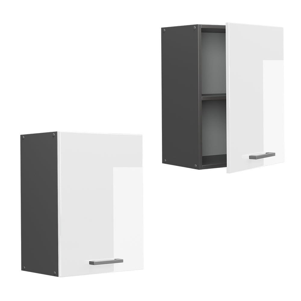 Vicco Pensile da cucina Bianco lucido 45 cm