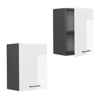 Vicco Pensile da cucina Bianco lucido 45 cm