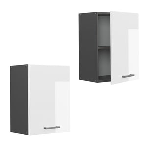 Vicco Pensile da cucina Bianco lucido 45 cm