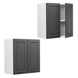 Vicco Pensile da cucina Antracite casa di campagna 60 cm