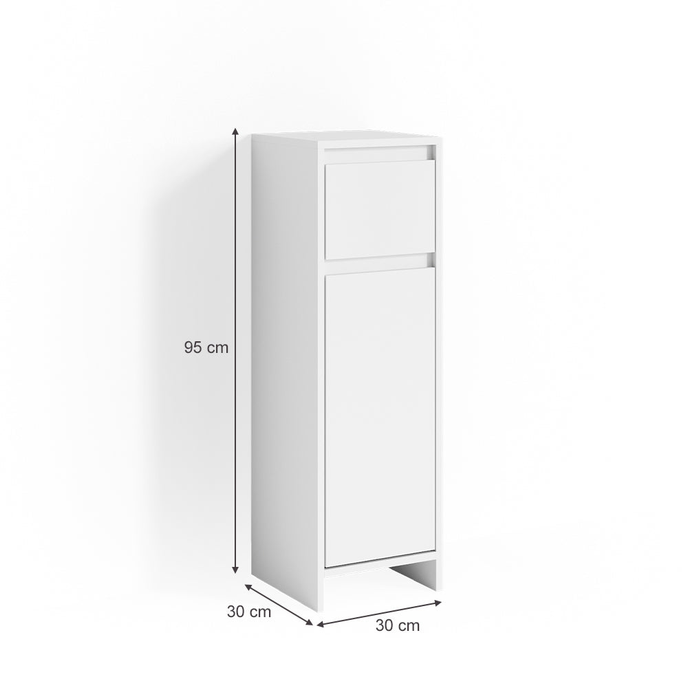 Vicco Mobiletto bagno Bianco 30 x 95 cm