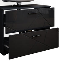 Vicco Set mobili bagno Antracite lucido 2 parti