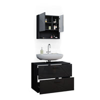 Vicco Set mobili bagno Antracite lucido 2 parti