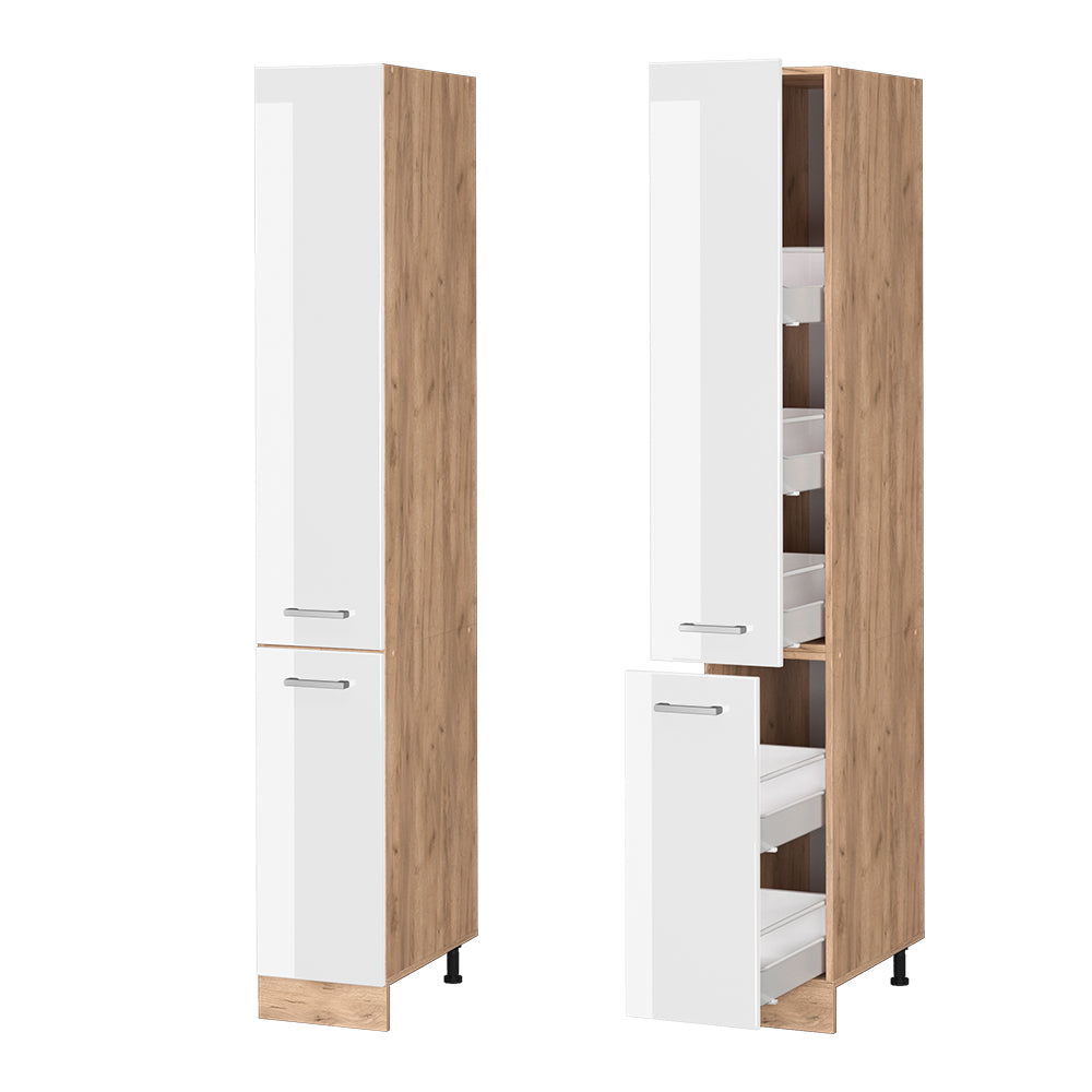 Vicco Armadio da farmacia Bianco lucido 30 cm