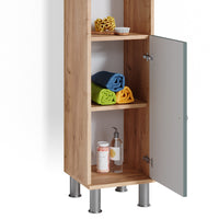 Vicco Set mobili bagno Verde 3 parti, con colonna