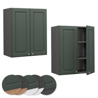 Vicco Pensile da cucina Verde-oro Country House 60 cm