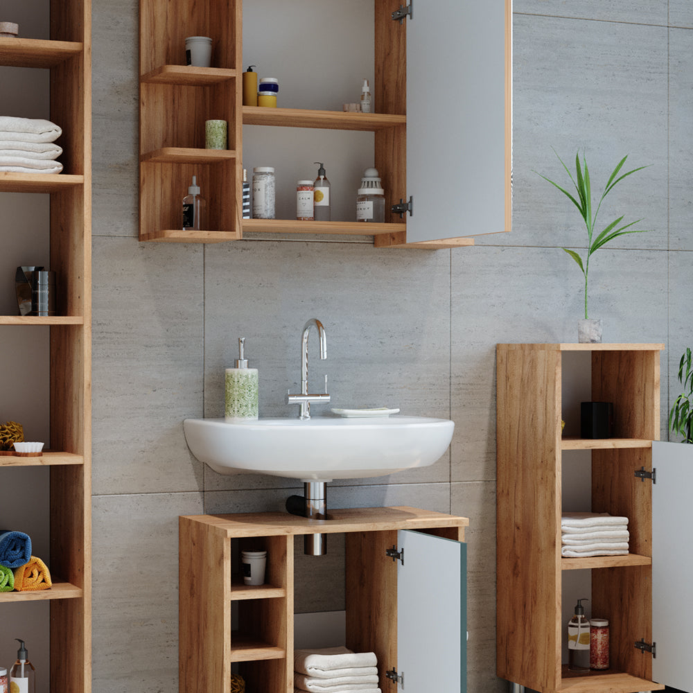 Vicco Set mobili bagno Verde 2 parti