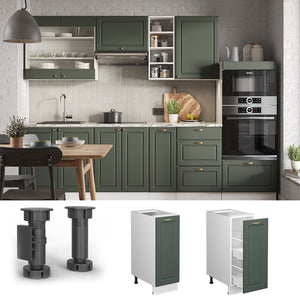 Vicco Armadio cucina dispensa alto Verde-oro Country House 30 cm , PL Antracite