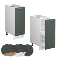 Vicco Armadio cucina dispensa alto Verde-oro Country House 30 cm , PL Marmo