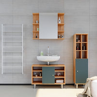 Vicco Set mobili bagno Verde 3 pezzi, base 80 cm