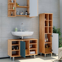 Vicco Set mobili bagno Verde 3 pezzi, base 80 cm