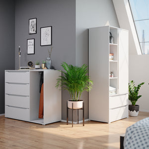 Vicco Armadio multifunzione Bianco 80 x 189.9 cm