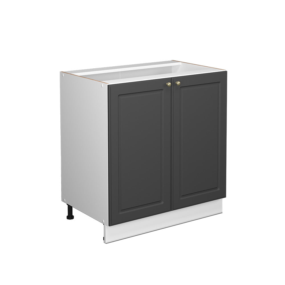 Vicco Mobile lavello cucina Antracite-oro 80 cm con ripiano, senza piano di lavoro