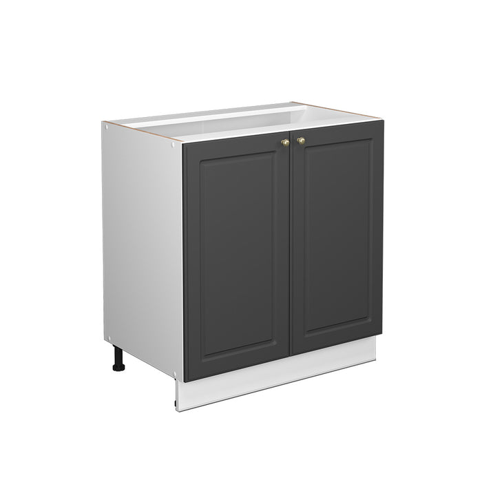 Vicco Mobile lavello cucina Antracite-oro 80 cm con ripiano, senza piano di lavoro
