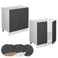 Vicco Mobile lavello cucina Antracite-oro 80 cm con ripiano, PL Antracite