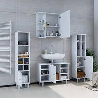 Vicco Mobiletto bagno Bianco 30 x 130.6 cm porta piccola