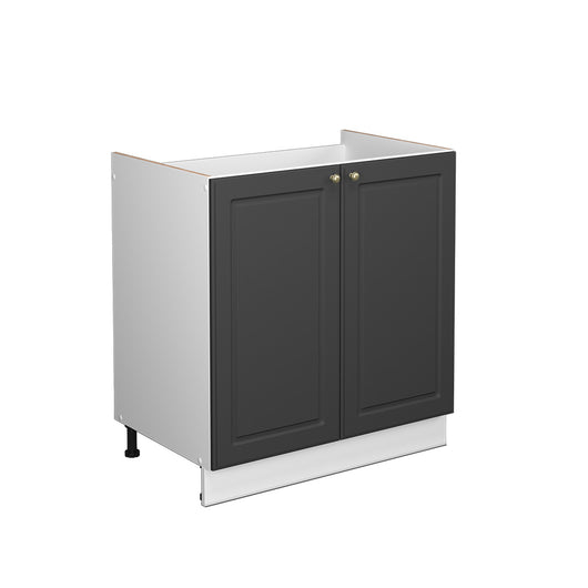 Vicco Mobile lavello cucina Antracite-oro 80 cm senza piano di lavoro