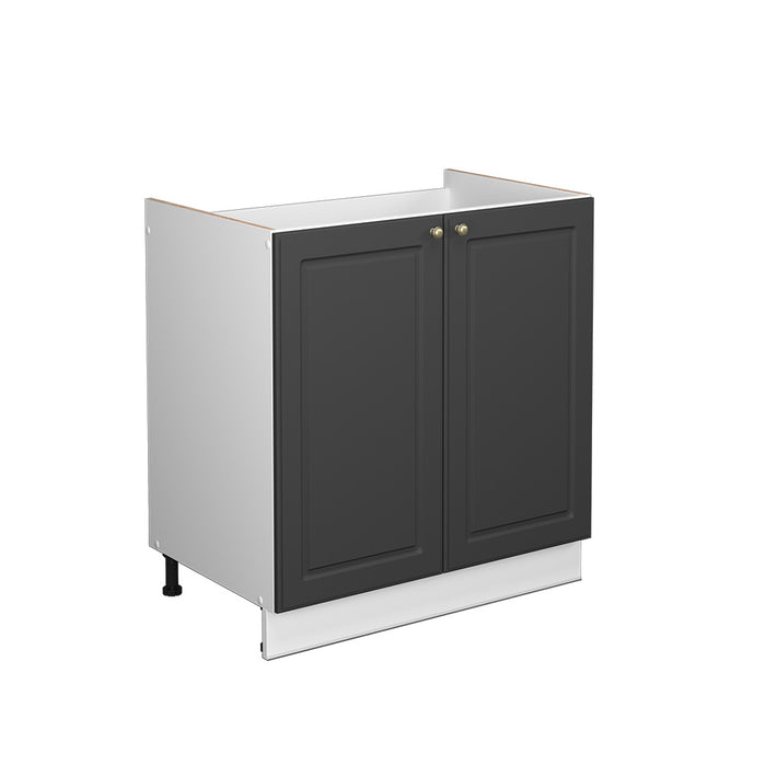 Vicco Mobile lavello cucina Antracite-oro 80 cm senza piano di lavoro