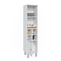 Vicco Mobiletto bagno Bianco 30 x 130.6 cm porta piccola