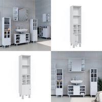 Vicco Mobiletto bagno Bianco 30 x 130.6 cm porta piccola