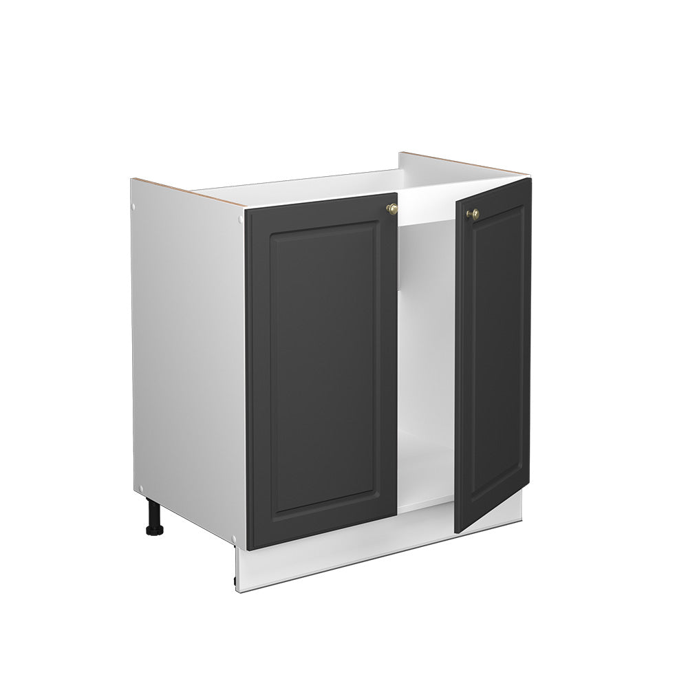 Vicco Mobile sottolavabo per bagno Antracite-oro 80 x 82 cm Senza piano di lavoro