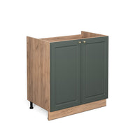 Vicco Mobile lavello cucina Verde-oro Country House 80 cm senza piano di lavoro