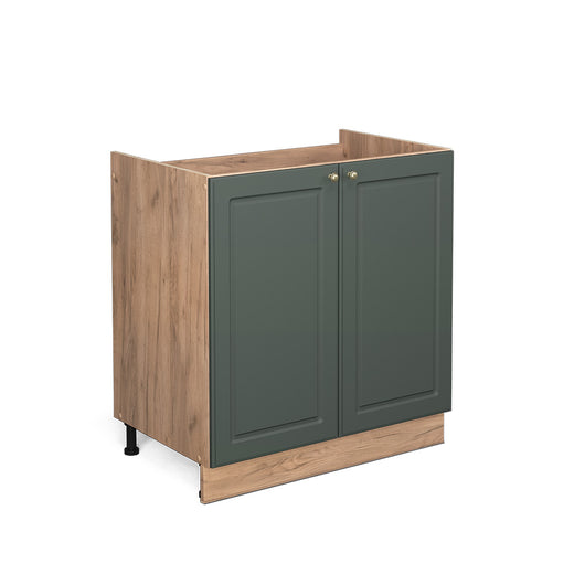 Vicco Mobile lavello cucina Verde-oro Country House 80 cm senza piano di lavoro