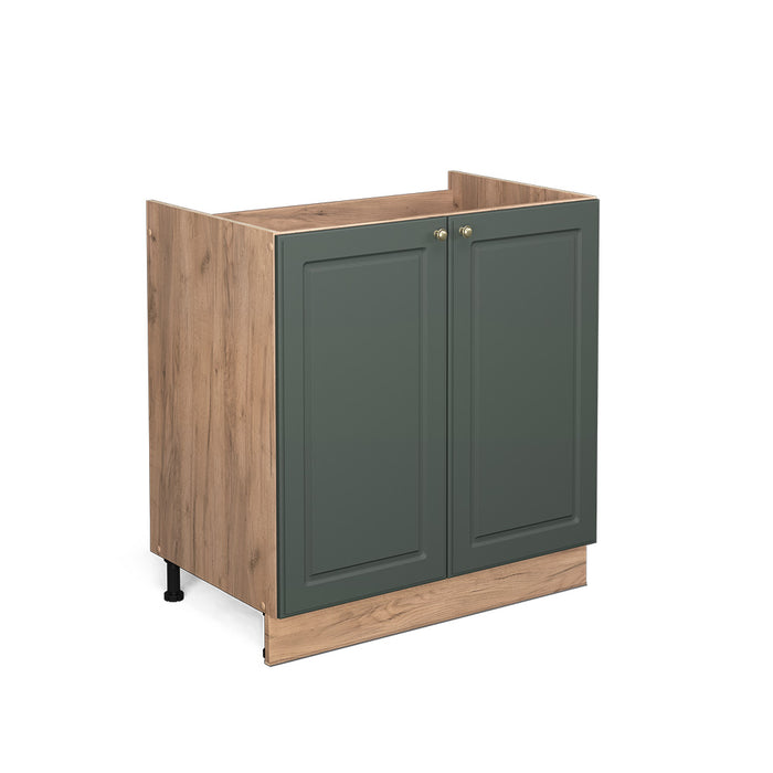 Vicco Mobile lavello cucina Verde-oro Country House 80 cm senza piano di lavoro