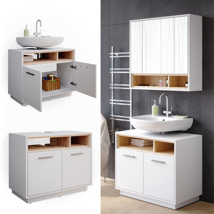 Vicco Mobile sottolavabo per bagno Bianco 80 x 64 cm