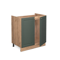 Vicco Mobile lavello cucina Verde-oro Country House 80 cm , PL Antracite