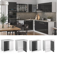 Vicco Mobile ad angolo cucina Antracite lucido 86 cm , PL Antracite