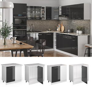 Vicco Mobile ad angolo cucina Antracite lucido 86 cm , PL Antracite