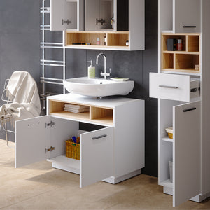 Vicco Mobile sottolavabo per bagno Bianco 80 x 64 cm