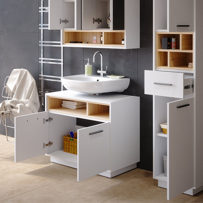 Vicco Mobile sottolavabo per bagno Bianco 80 x 64 cm