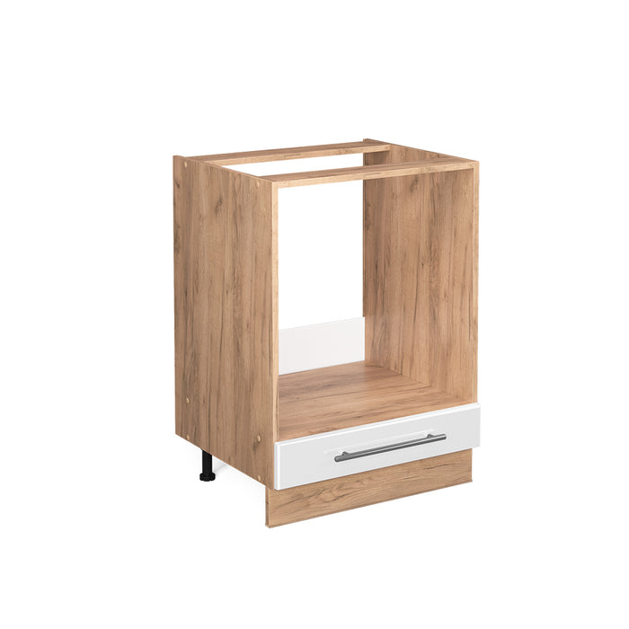 Vicco Mobile per forno da incasso Bianco lucido 60 cm senza piano di lavoro