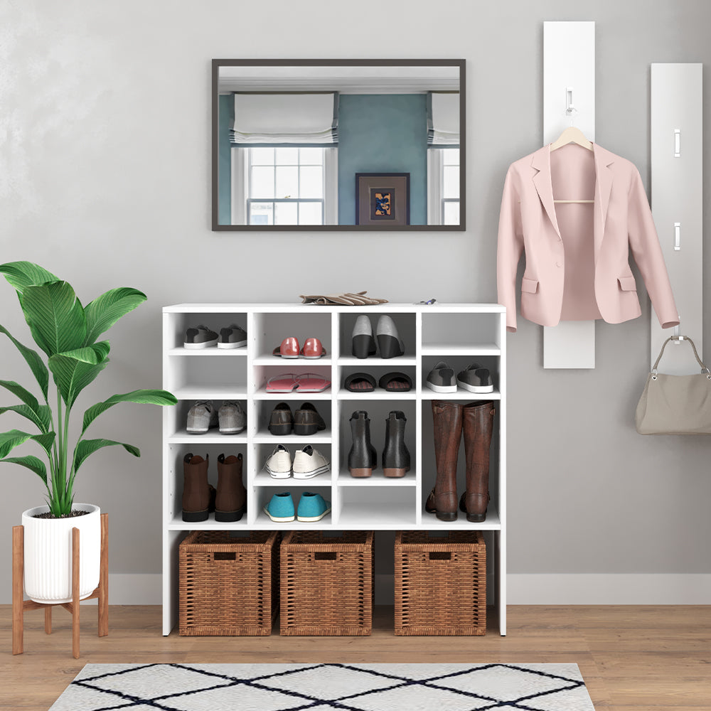 Vicco Scarpiera Bianco 104 x 99 cm