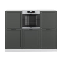 Vicco Cucine componibili piccole Antracite casa di campagna/bianco 180 cm senza piano di lavoro