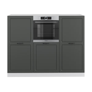 Vicco Cucine componibili piccole Antracite casa di campagna/bianco 180 cm senza piano di lavoro