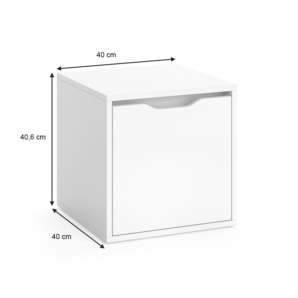 Vicco Panca scarpiera da ingresso Bianco 40 x 40.6 cm