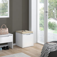 Vicco Panca scarpiera da ingresso Bianco 40 x 40.6 cm
