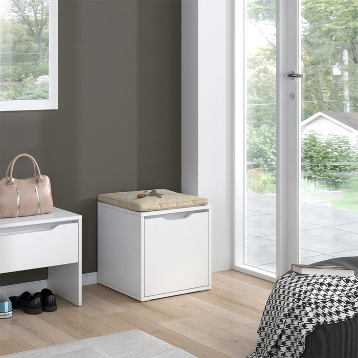 Vicco Panca scarpiera da ingresso Bianco 40 x 40.6 cm