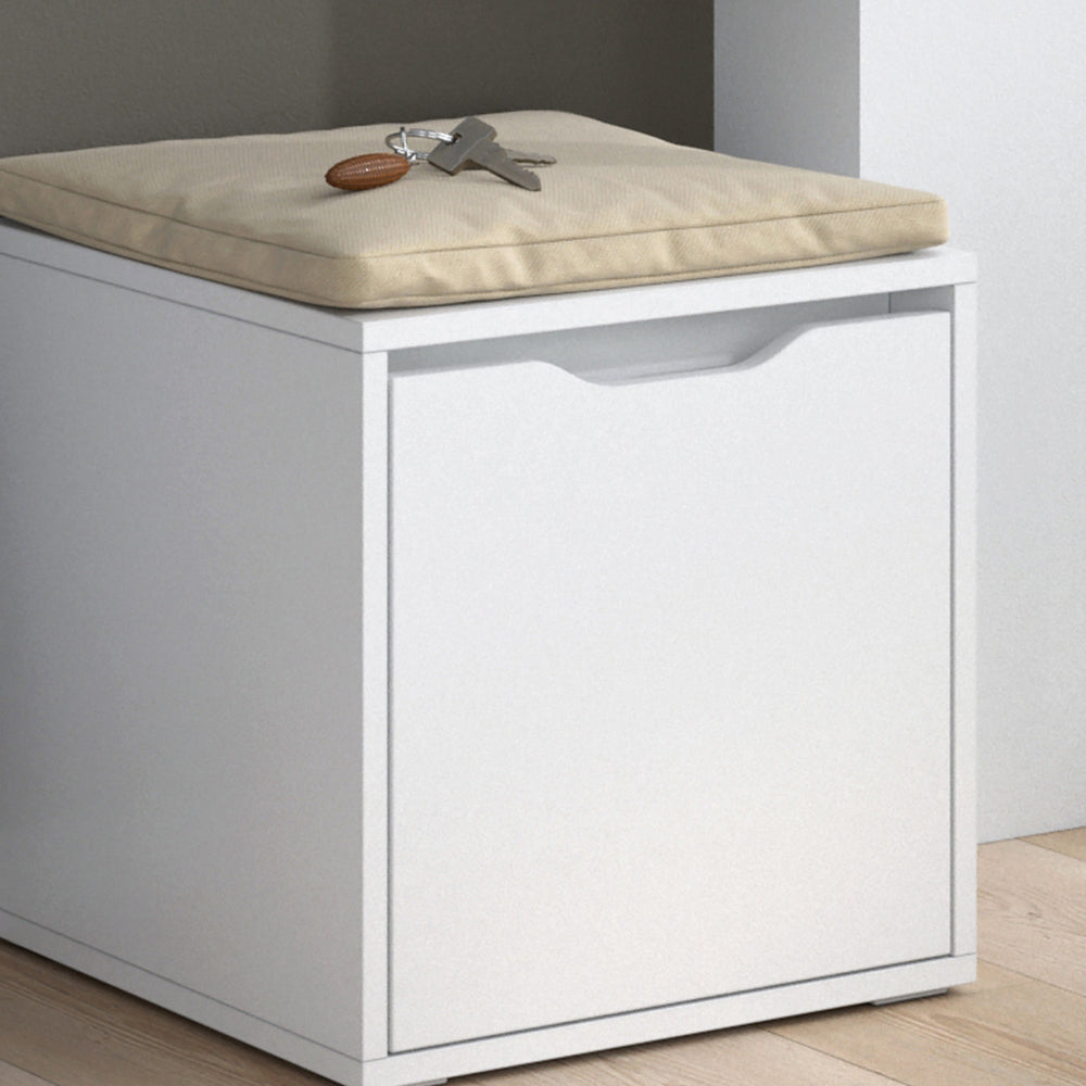 Vicco Panca scarpiera da ingresso Bianco 40 x 40.6 cm