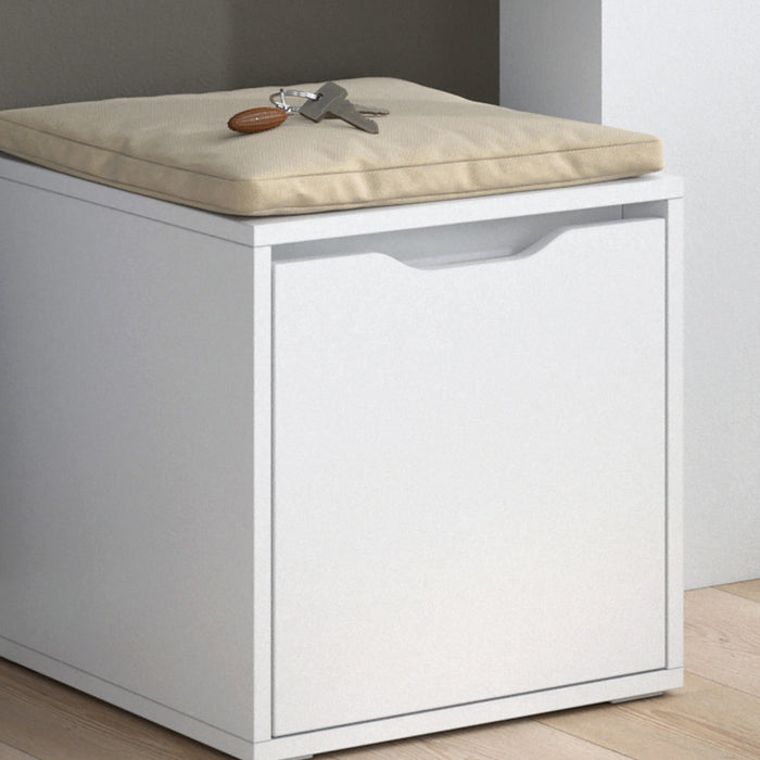 Vicco Panca scarpiera da ingresso Bianco 40 x 40.6 cm