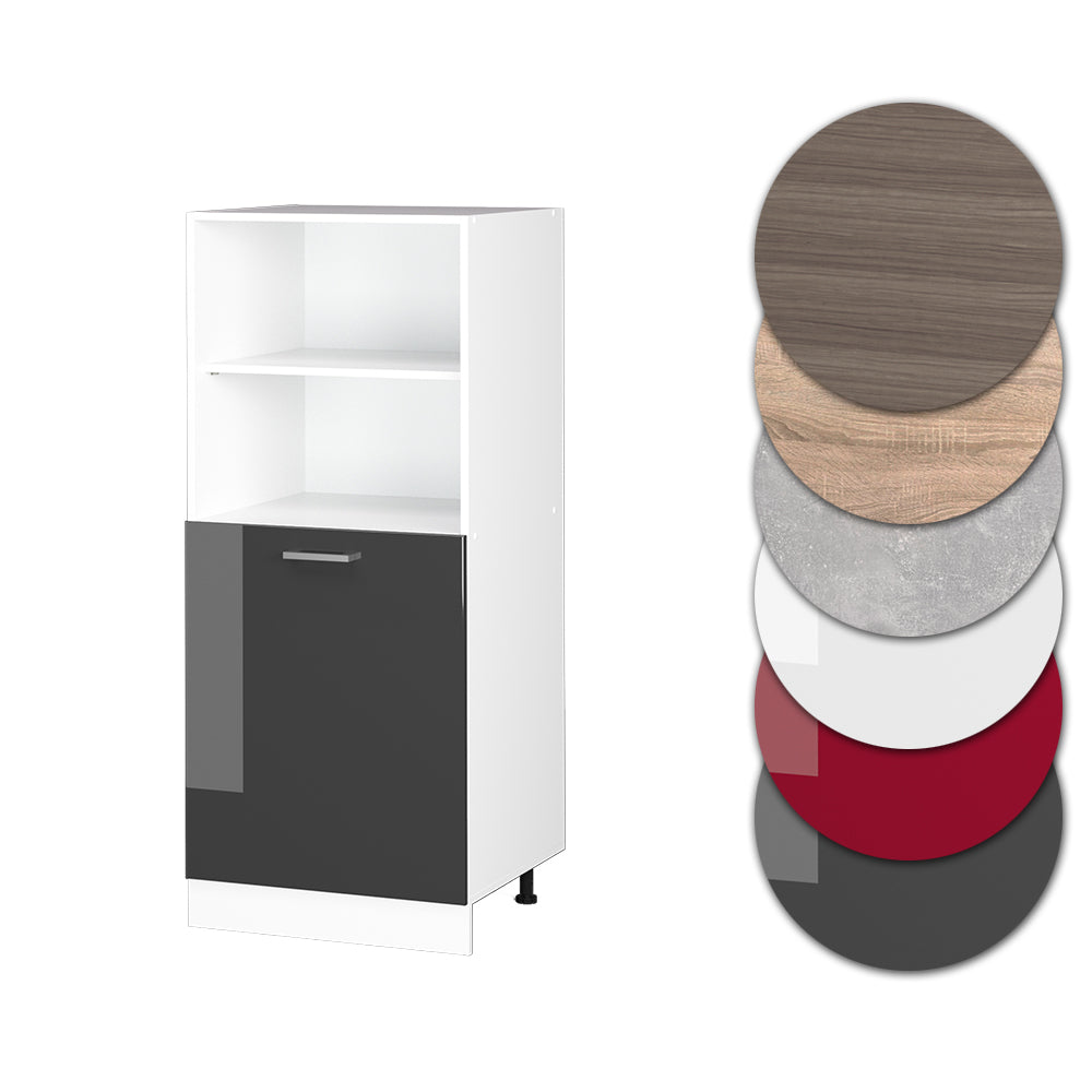 Vicco Mobile per forno da incasso Antracite lucido 60 cm