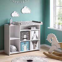 Vicco Fasciatoio Bianco 113 x 100 cm con ripiani aperti