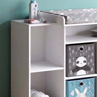 Vicco Fasciatoio Bianco 113 x 100 cm con ripiani aperti